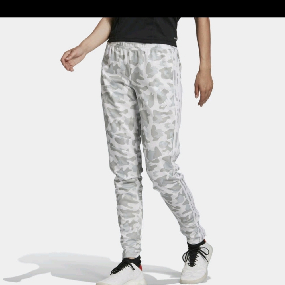 Adidas Women's Tiro Allover Print Camo Pants Size SPull on Athletic Soccer
